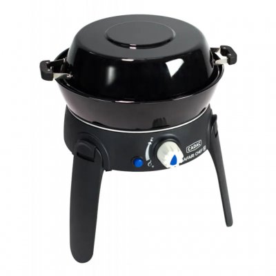 Campinggrillen med låg på.